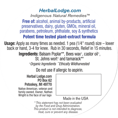 Minagin Nerve - Natural Pain Relief Topical Salve / Ointment